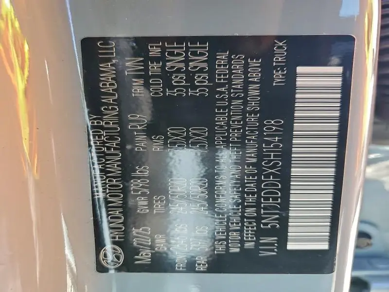 2025 HYUNDAI SANTA CRUZ LIMITED  