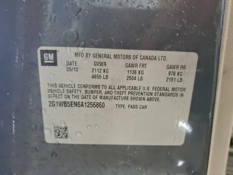 2010 CHEVROLET IMPALA LT  