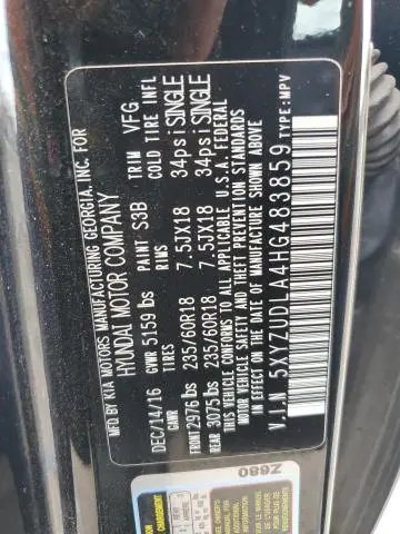 2017 HYUNDAI SANTA FE SPORT   