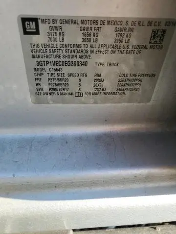 2014 GMC SIERRA C1500 SLT  