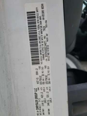 2014 RAM PROMASTER 2500 2500 HIGH  