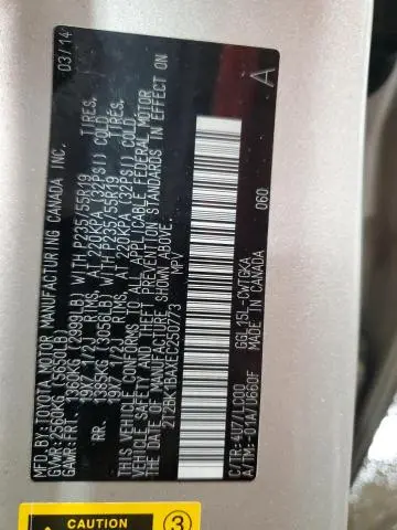 2014 LEXUS RX 350 BASE  