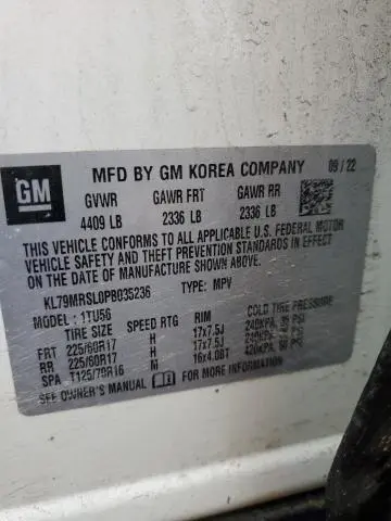 2023 CHEVROLET TRAILBLAZER LT  