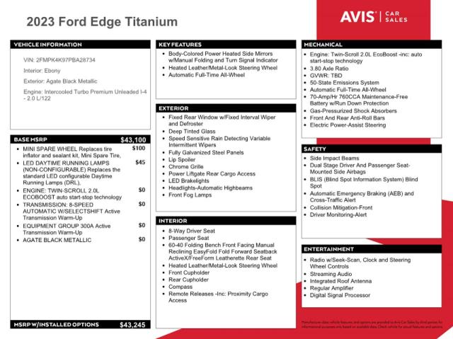 2023 FORD EDGE TITANIUM