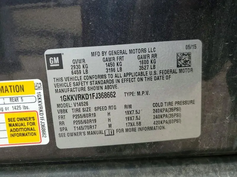 2015 GMC ACADIA SLT-1  