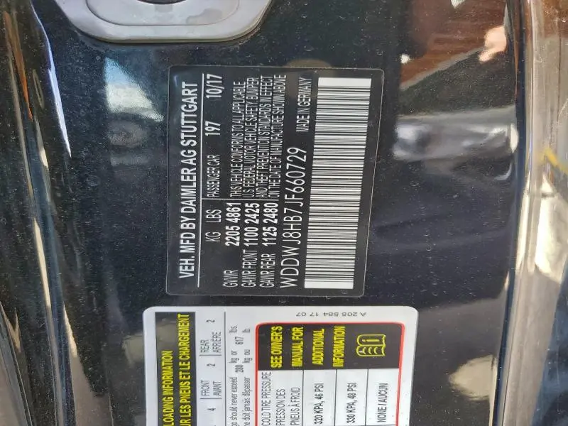 2018 MERCEDES-BENZ C 63 AMG-S  