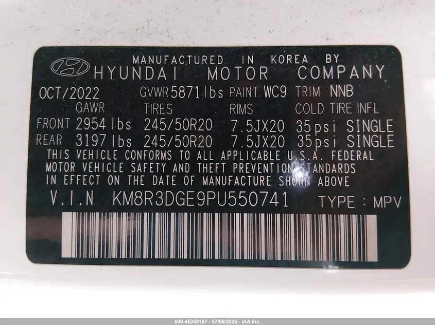2023 HYUNDAI PALISADE XRT
