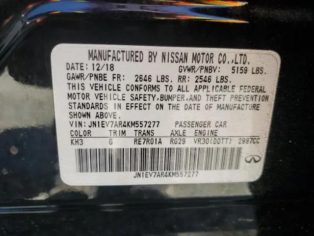 2019 INFINITI Q50 LUXE  