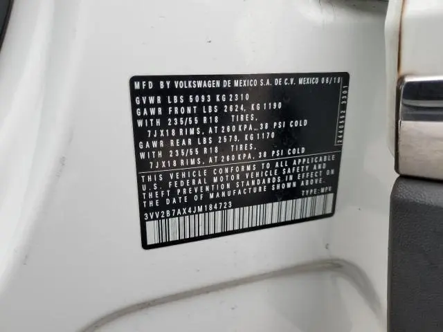 2018 VOLKSWAGEN TIGUAN SE