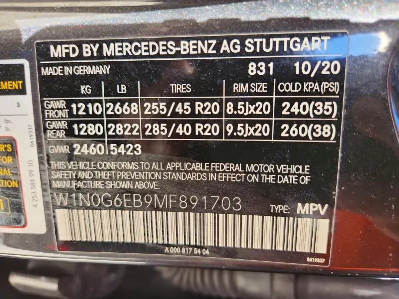 2021 MERCEDES-BENZ GLC 43 4MATIC AMG  