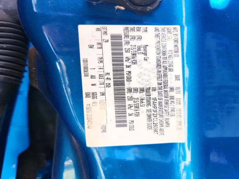 2012 FORD FOCUS SE  