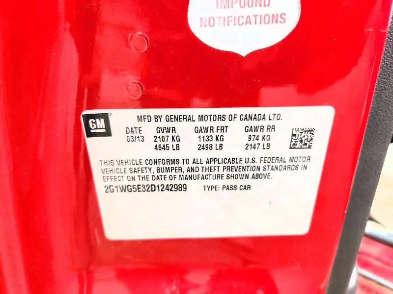 2013 CHEVROLET IMPALA LT  