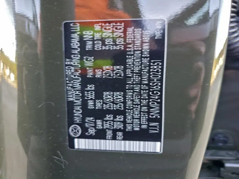 2025 HYUNDAI SANTA FE SEL  