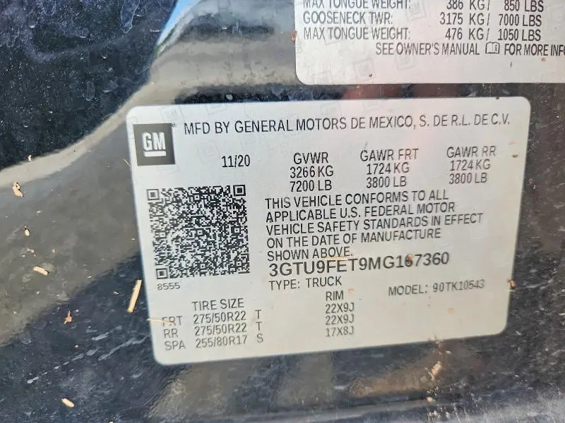 2021 GMC SIERRA K1500 DENALI  