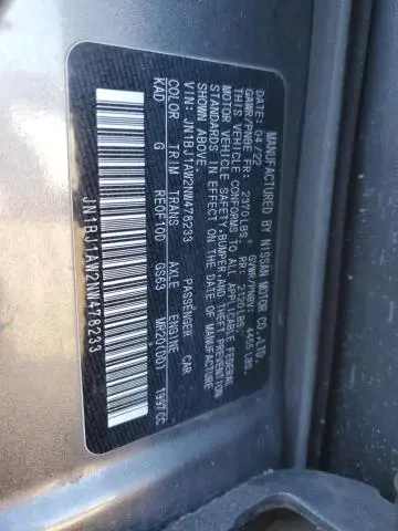 2022 NISSAN ROGUE SPORT S  