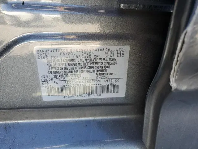 2020 NISSAN SENTRA SV