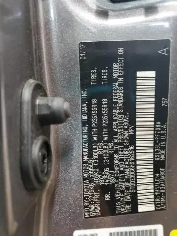 2017 TOYOTA SIENNA XLE