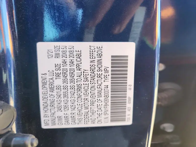 2022 HONDA PASSPORT ELITE  
