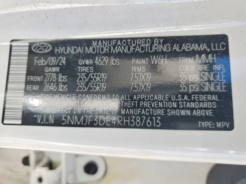 2024 HYUNDAI TUCSON SEL  