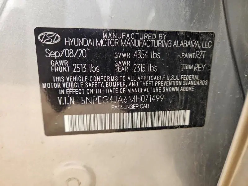 2021 HYUNDAI SONATA SE  