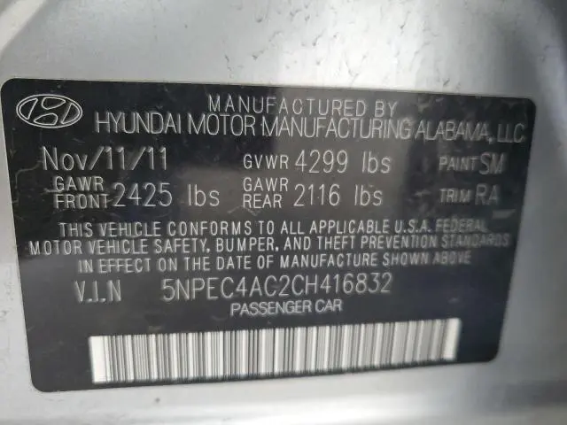 2012 HYUNDAI SONATA SE  