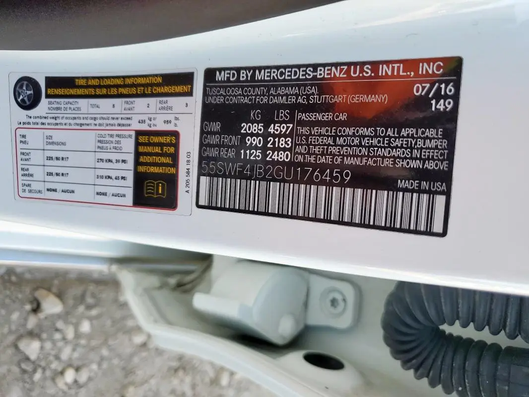 2016 MERCEDES-BENZ C 300  
