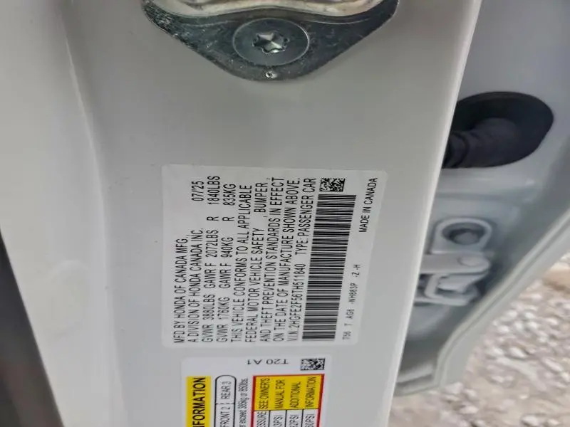 2026 HONDA CIVIC SPORT  