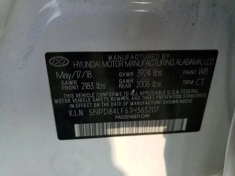 2018 HYUNDAI ELANTRA VALUE EDITION  