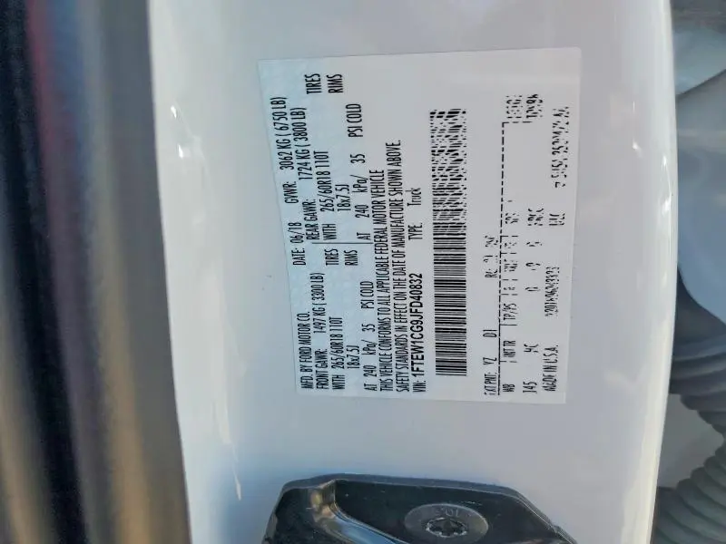 2018 FORD F150 SUPERCREW  