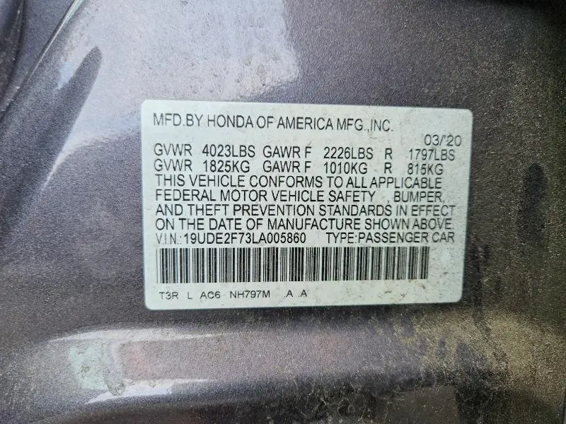 2020 ACURA ILX PREMIUM  