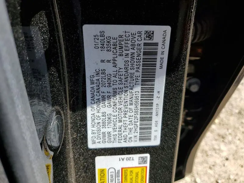 2025 HONDA CIVIC SPORT  