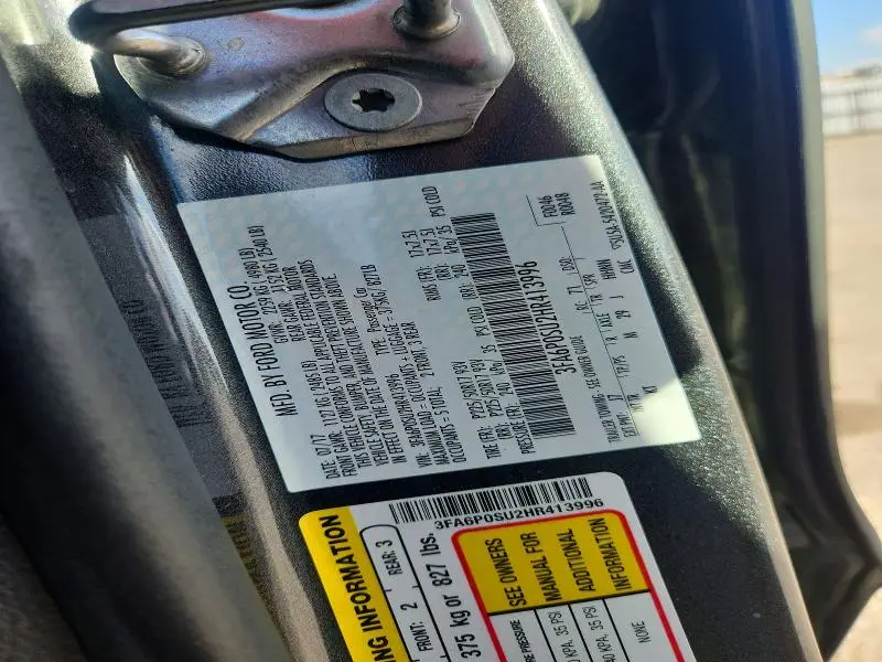 2017 FORD FUSION TITANIUM PHEV  