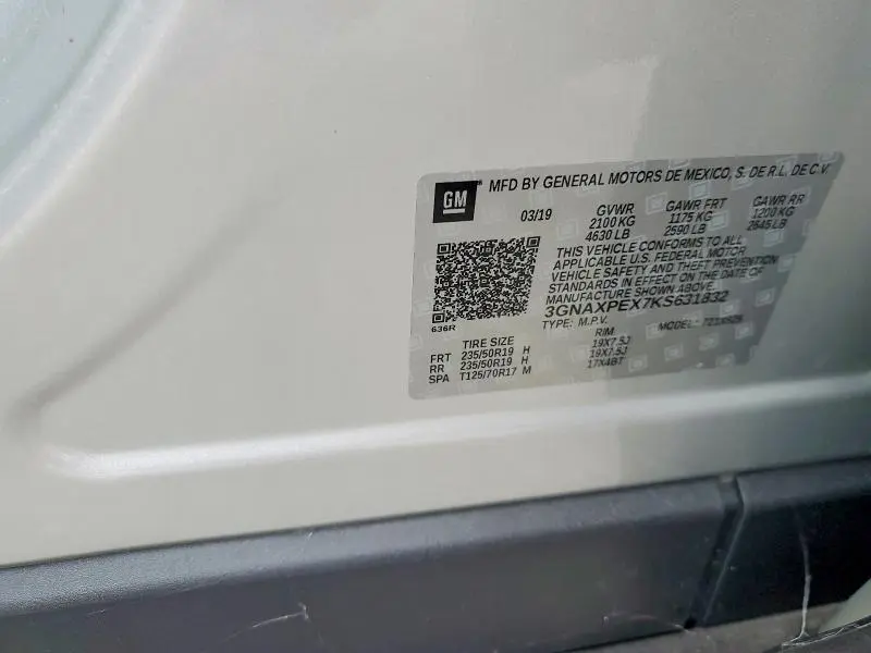 2019 CHEVROLET EQUINOX PREMIER  