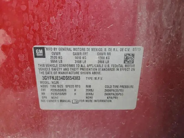 2013 CADILLAC SRX PREMIUM COLLECTION  