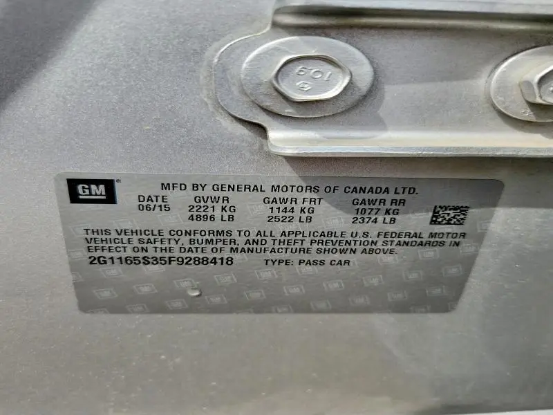 2015 CHEVROLET IMPALA LTZ  