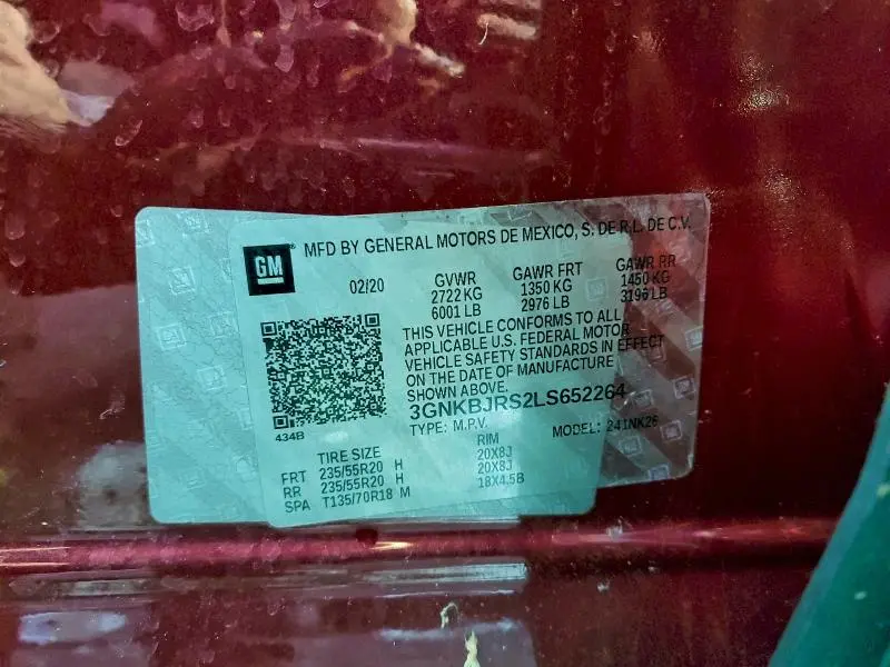 2020 CHEVROLET BLAZER 3LT  