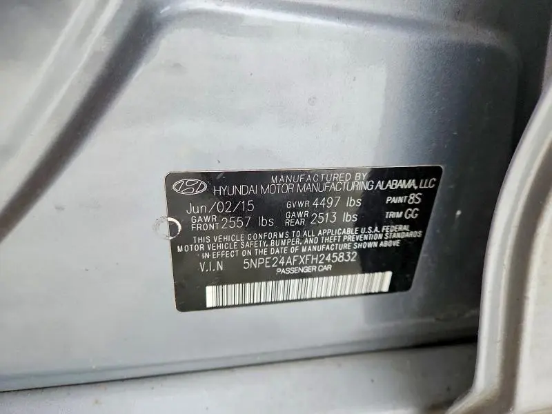 2015 HYUNDAI SONATA SE  