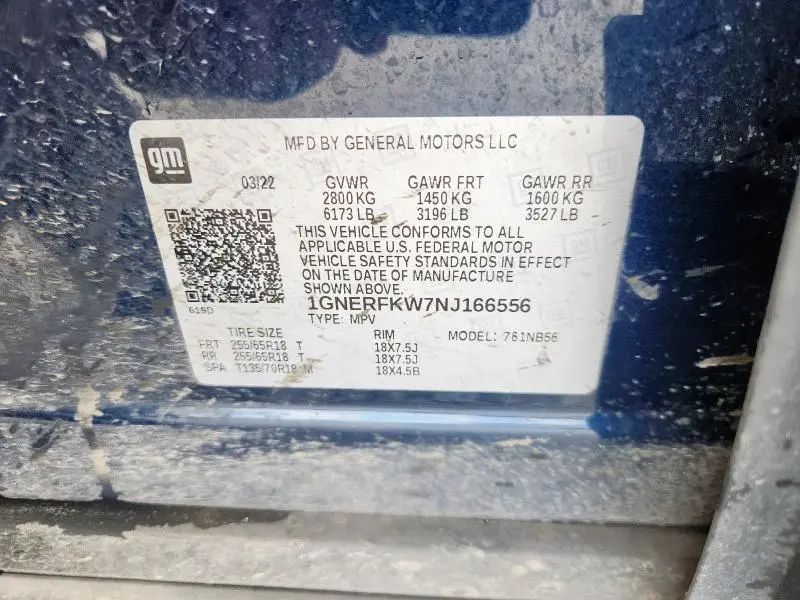 2022 CHEVROLET TRAVERSE LS  