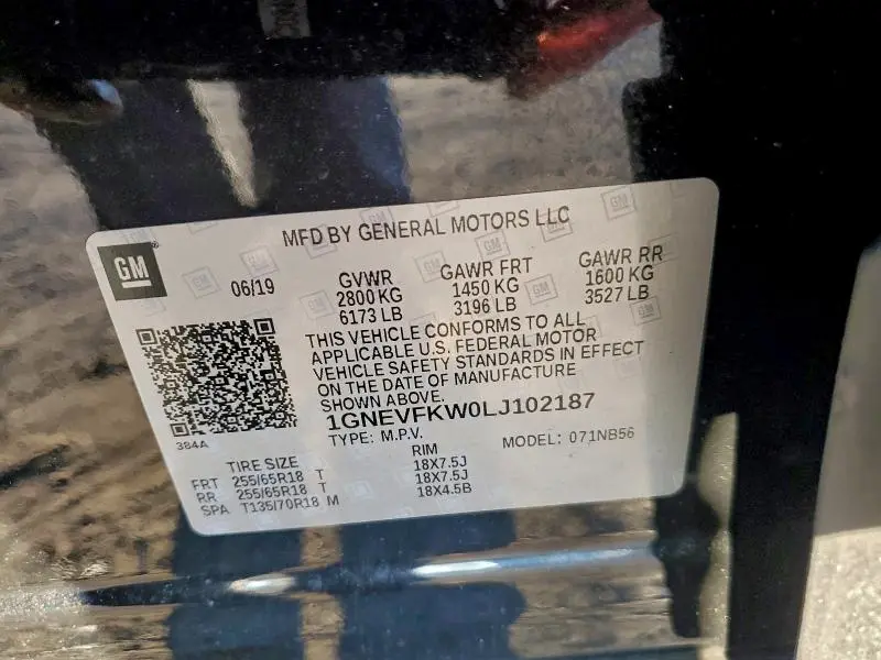 2020 CHEVROLET TRAVERSE LS  