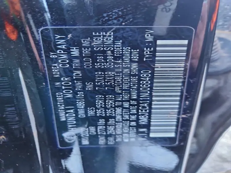 2022 HYUNDAI TUCSON LIMITED  