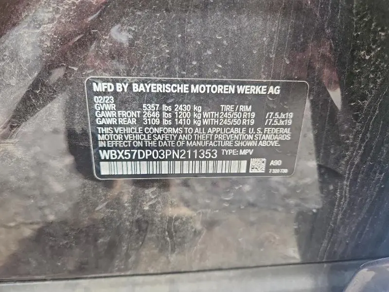 2023 BMW X3 XDRIVE30I  