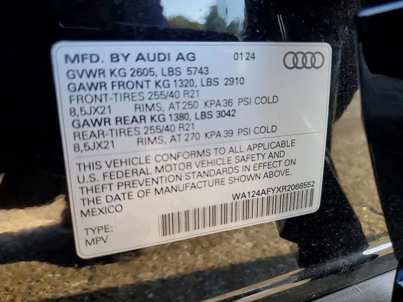 2024 AUDI SQ5 SPORTBACK PREMIUM PLUS  