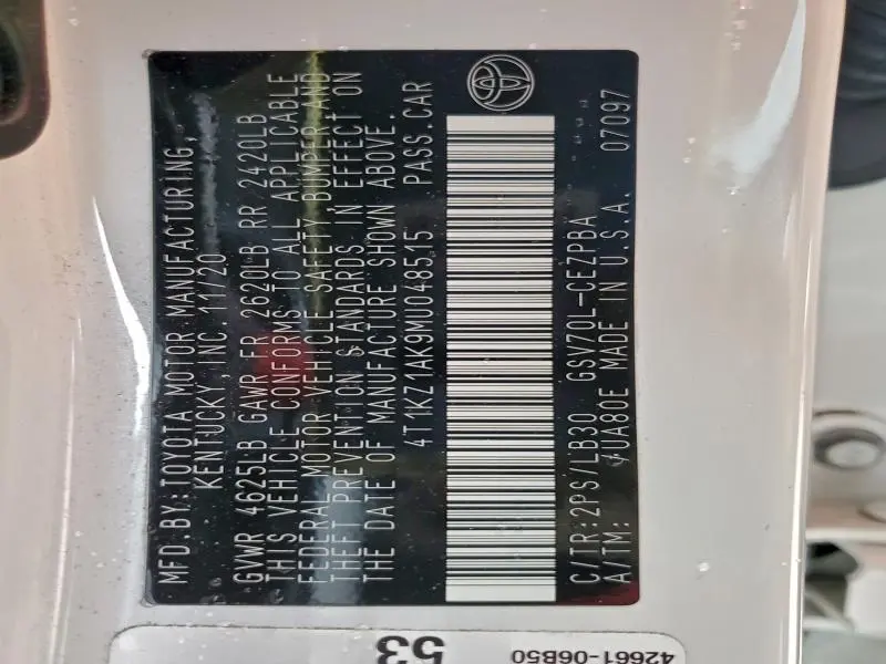 2021 TOYOTA CAMRY TRD  