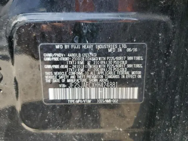 2017 SUBARU FORESTER 2.5I PREMIUM  