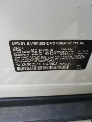 2016 BMW X5 XDRIVE35I