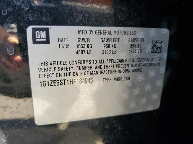 2017 CHEVROLET MALIBU LT  