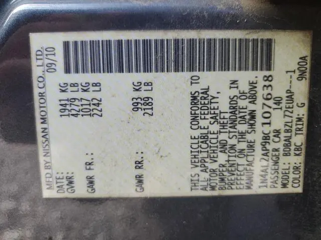 2011 NISSAN ALTIMA BASE
