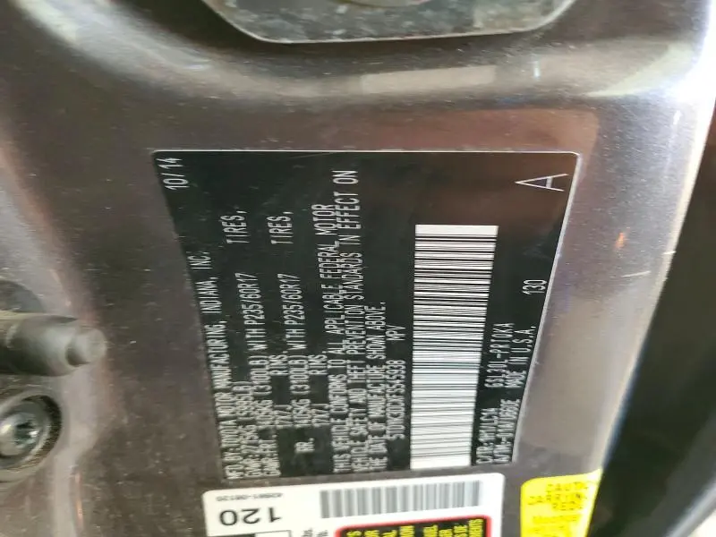 2015 TOYOTA SIENNA XLE  