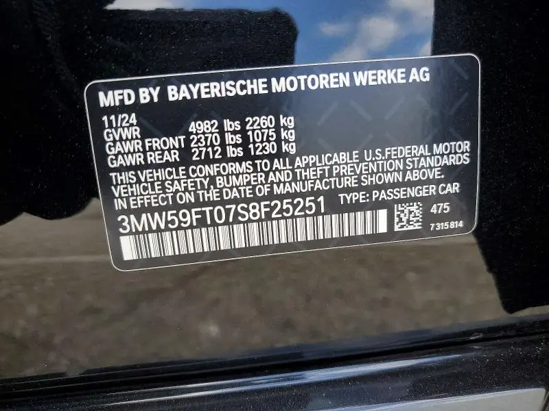 2025 BMW M340I   