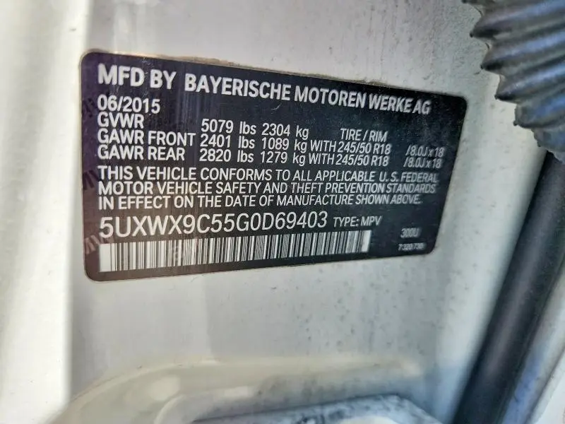 2016 BMW X3 XDRIVE28I  